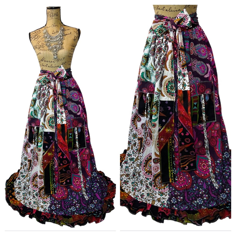 Boho Maxi Skirt Handmade Boho Maxi Skirt